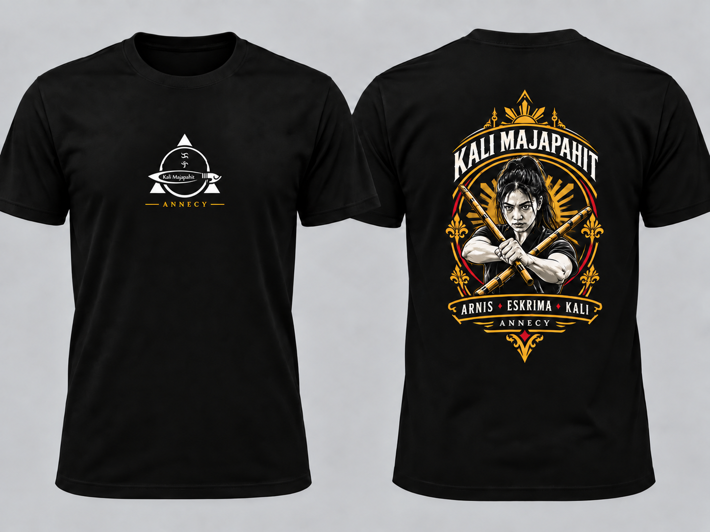 T-shirt collector modèle La détermination, recto et verso
